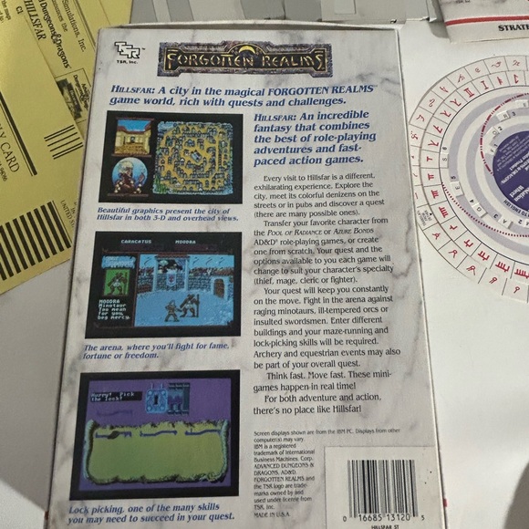 Advanced Dungeons & Dragons Hillsfar Game Set - Picture 7 of 10